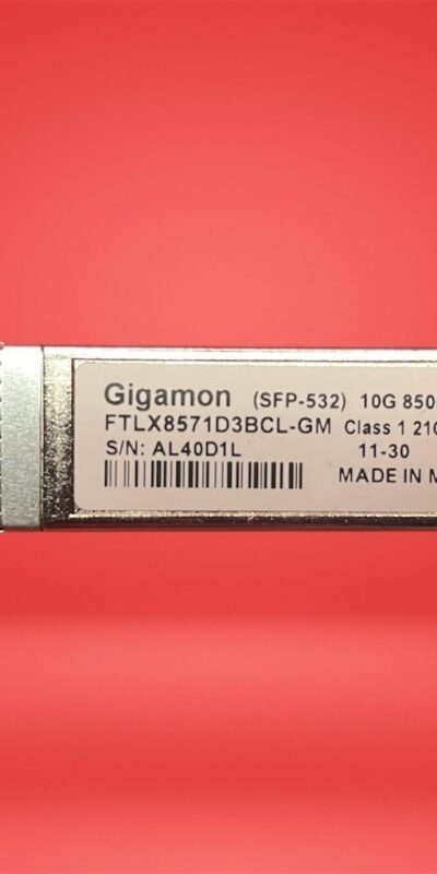 Lot of 8 Gigamon SFP-532 10G Transceiver Module FTLX8571D3BCL-GM