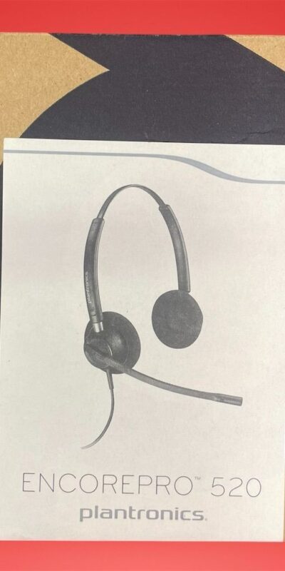 Plantronics EncorePro HW520 Noise-Canceling Office Headset Black 89434-01