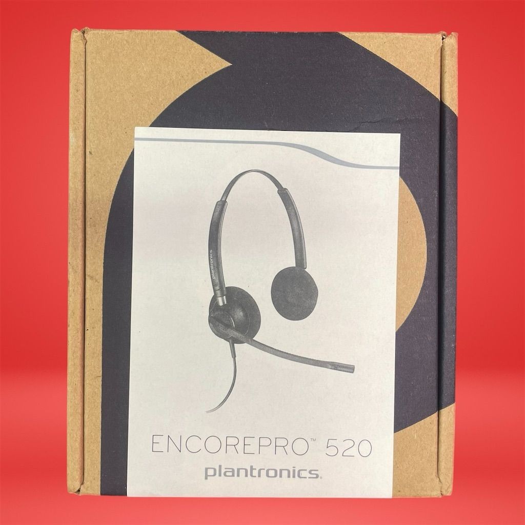 Plantronics EncorePro HW520 Noise-Canceling Office Headset Black 89434-01