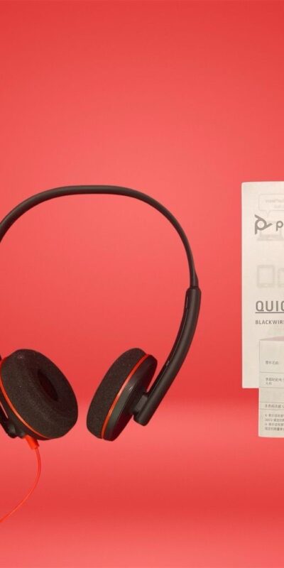 Plantronics Blackwire C3220 USB Headset Noise-Canceling Mic Black 209745-101