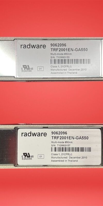 Radware 10Gbps XFP Multimode SR Pluggable Optics Module TRF2001EN-GA550