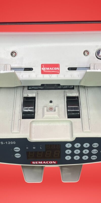 Semacon S-1200 High-Speed Bank Grade Currency Counter, 3 Speed Settings