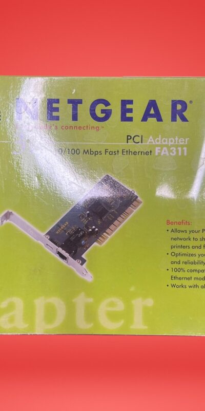 New Sealed Netgear 32 bit PCI Adapter FA311 10/100 Mbps Fast Ethernet