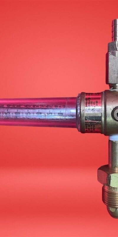 Victor Medalist HRF-1425-580 Flow Meter Gas Service Inlet 3000 PSI Gauge