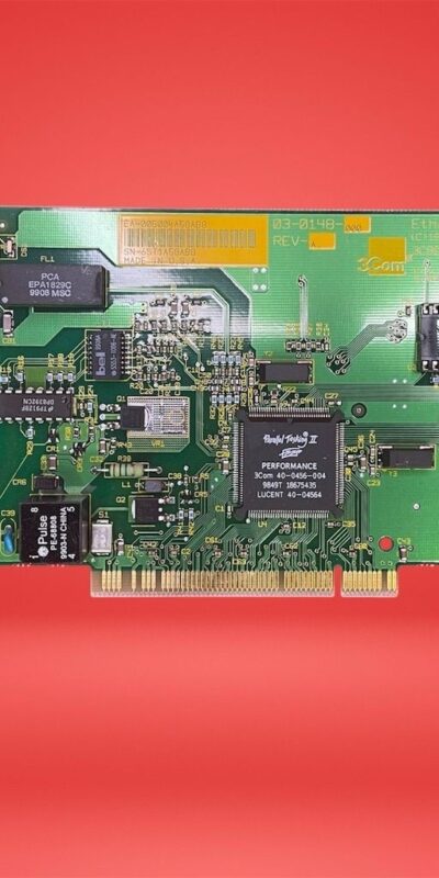 Vintage 3Com Etherlink XL PCI 3C900B BNC,RJ-45,AUI 03-0148-000 RevA Network Card