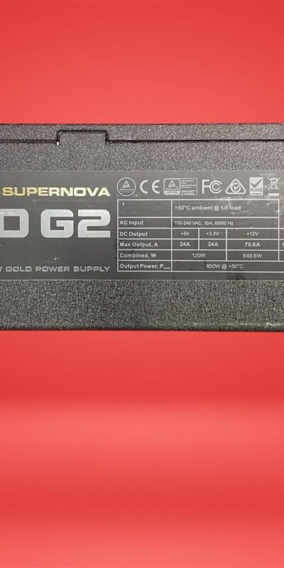 EVGA SuperNOVA 850W Gold Modular Power Supply Black ATX 24 Pin