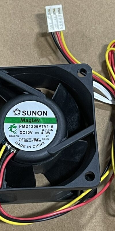Sunon PMD1206PTV1-A 60x25mm 12V 4.3W 3-Wire Brushless Cooling Fan Lot of 2