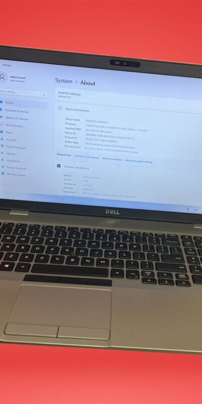 Dell Latitude 5511 15.6in FHD i5-10400H 16GB 256GB SSD Win11 Pro Webcam Laptop