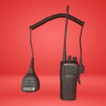 Motorola Radius CP200 Earpiece 4-Channel Long-Range Black Durable Design
