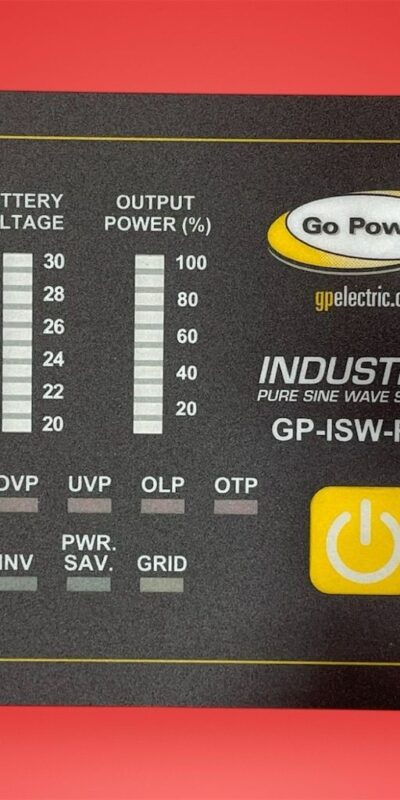 Go Power GP-ISW-R-24 Remote Switch 24V Pure Sine Wave Inverter RV Off-Grid