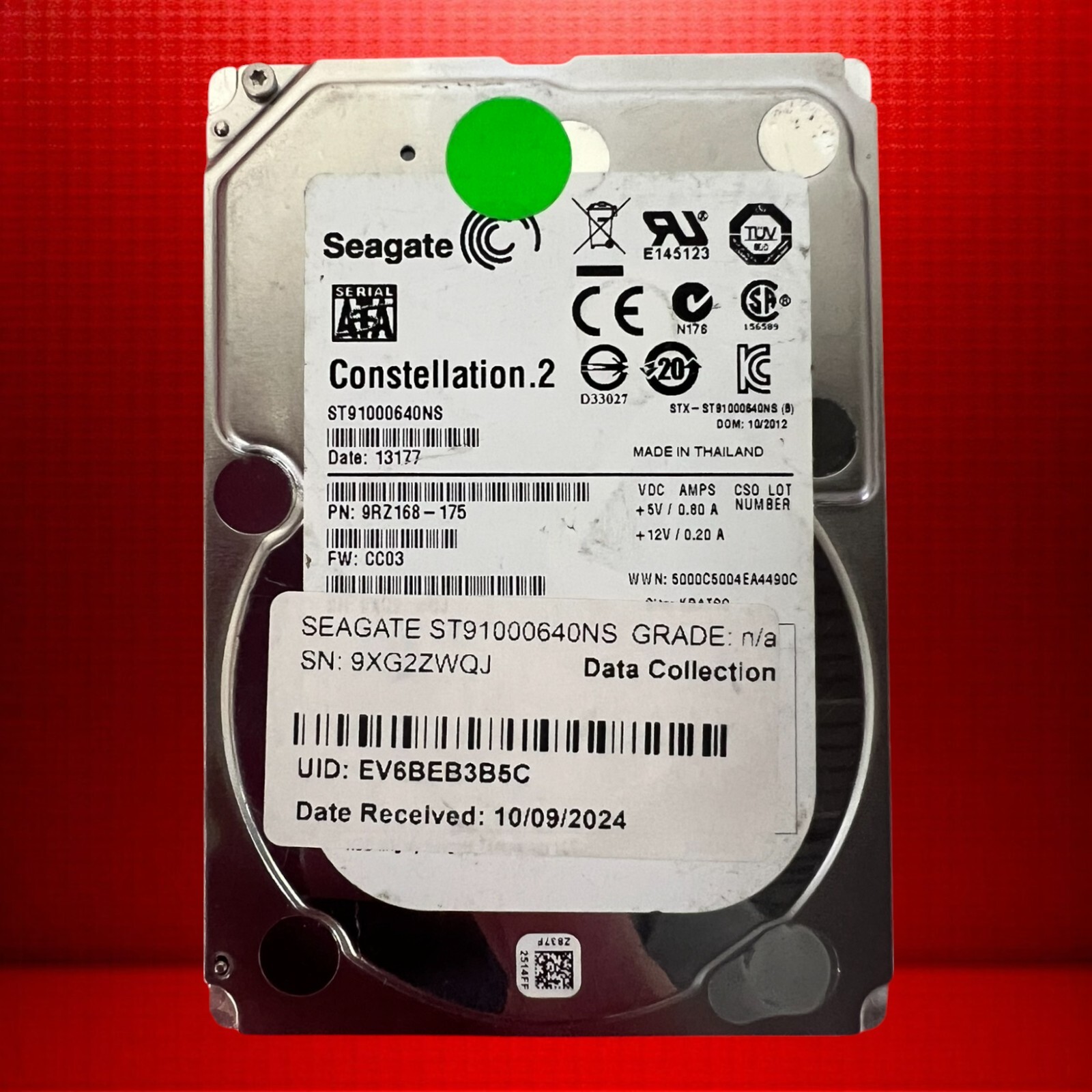Seagate Constellation.2 ST91000640NS 1TB 2.5" 7.2K SATA III 6Gb/s HDD