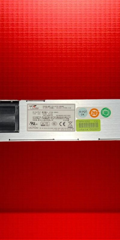 EMACS R1V-2275V 275W 100-240V Server Switching Power Supply PSU Tested