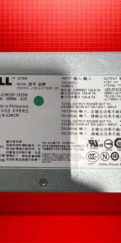 Dell 1100W Hot-Plug Power Supply PSU for PowerEdge R510 R810 R815 R910 T710
