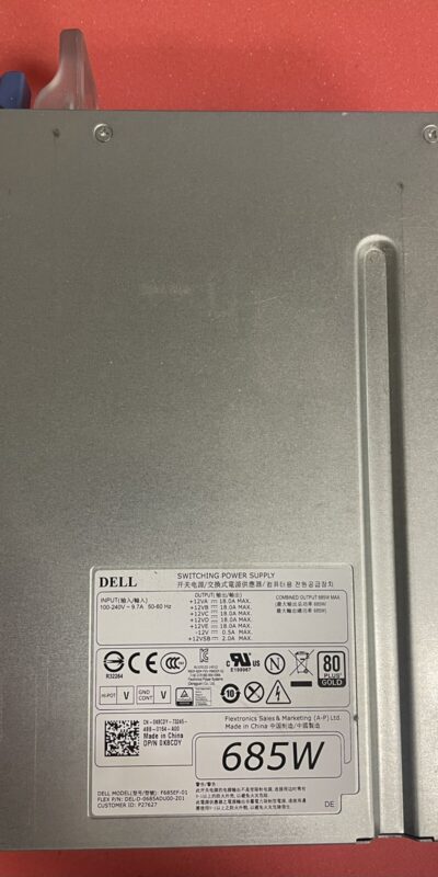 Dell 0K8CDY/0CYP9P/0W4DTF/0KTMT8/0YP00X 685W PSU for Precision T5810 T7810