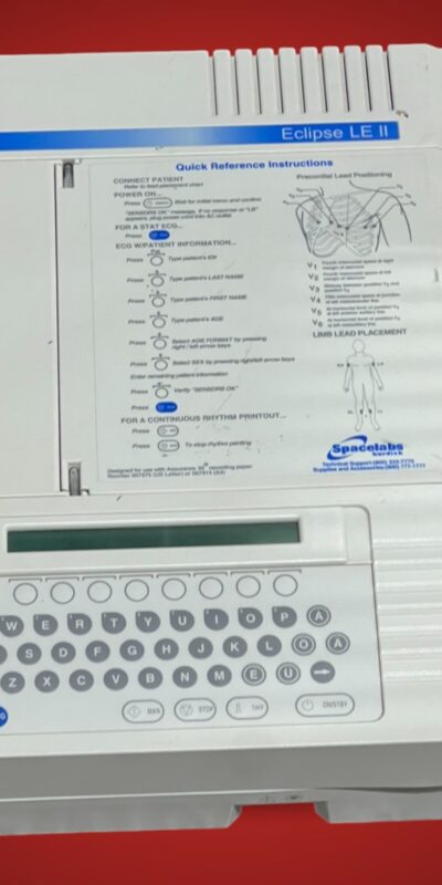 Spacelabs Burdick Eclipse LE II 92304 ECG EKG Patient Monitor Tested