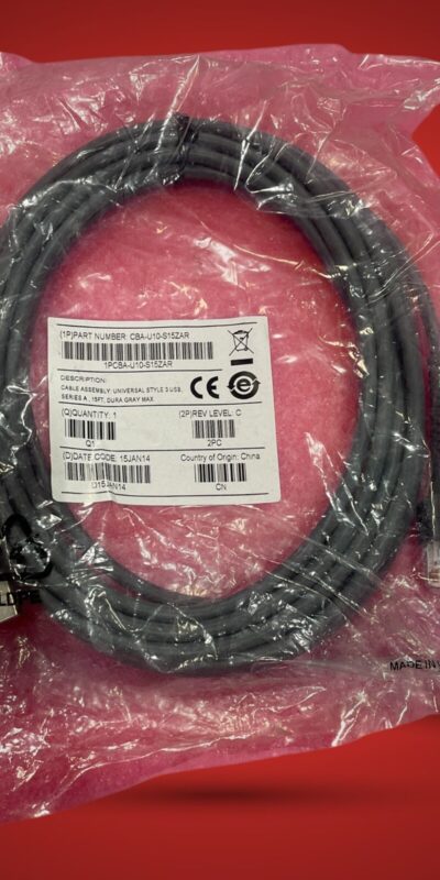Genuine Zebra CBA-U10-S15ZAR 15ft USB Cable LS2208 DS4308 Barcode Scanner