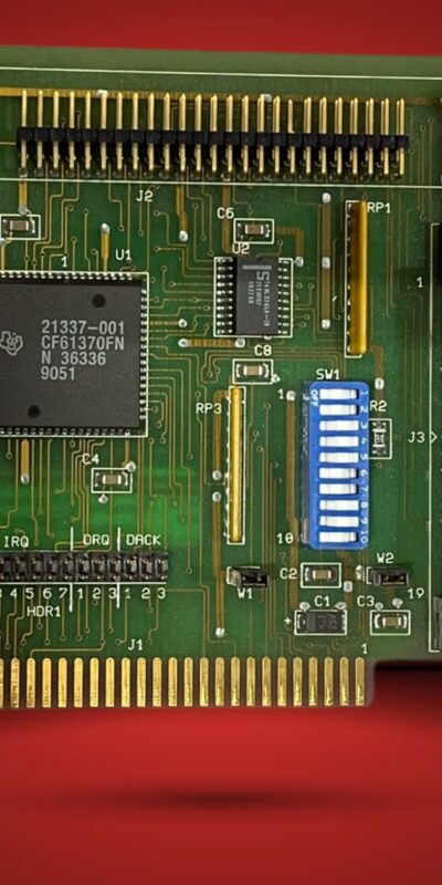 Tecmar 941302 Rev D ISA 8-Bit Expansion Card 50-Pin Header DIP Switch Vintage