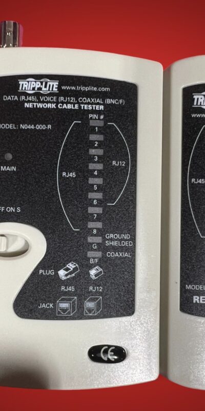 Tripp Lite N044-000-R RJ11/RJ45 LAN Cable Continuity & Wiring Tester