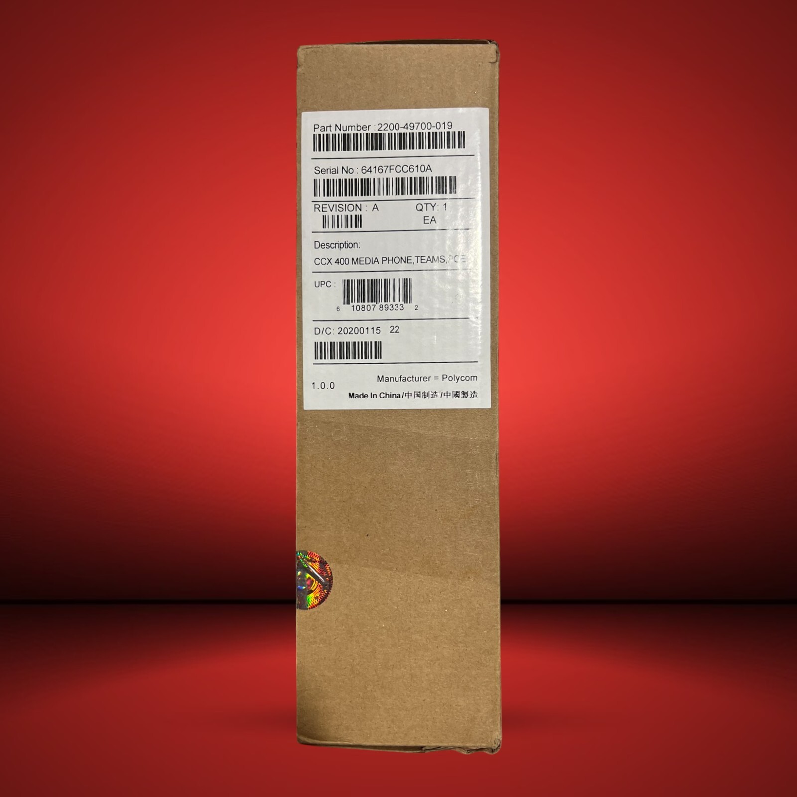 New Poly CCX 400 Teams VoIP IP Phone Gigabit PoE HD Voice 2200-49700-019