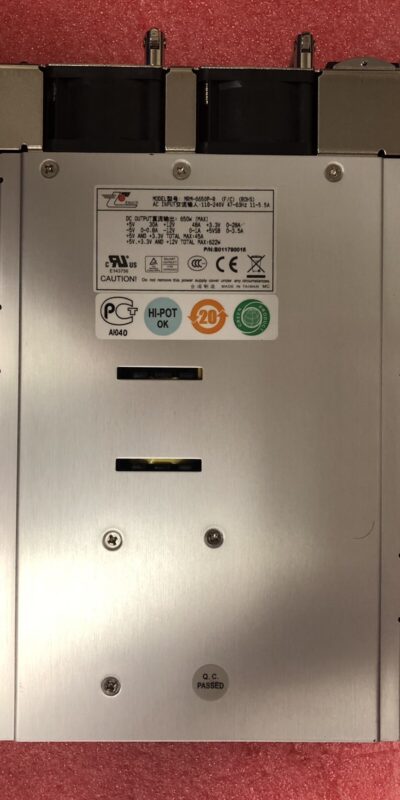 EMACS MRM-6650P-R 650W Server Redundant Power Supply B011790016 Tested