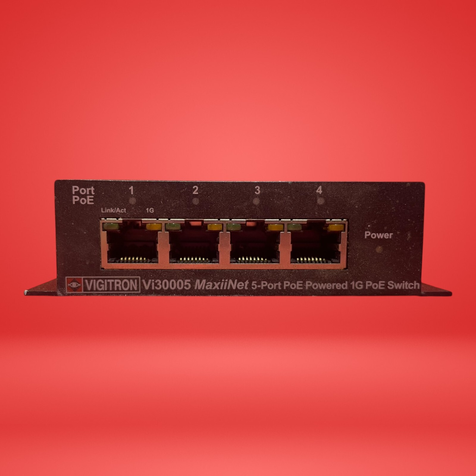 Vigitron Vi30005 5-Port Gigabit PoE+ Powered Switch 15W 802.3af/at Fanless