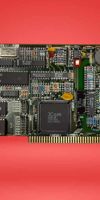 3COM 2227-03 REV F ETHERLINK II ISA CARD PRINTED CIRCUIT BOARD