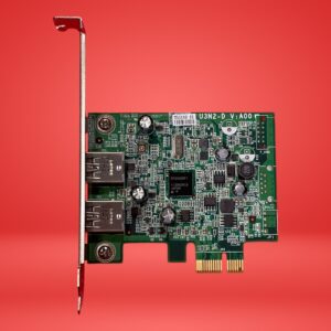 ECS USB 3.0 2-Port PCIe Express Card U3N2-D 0YJ94F 5Gbps Low Profile