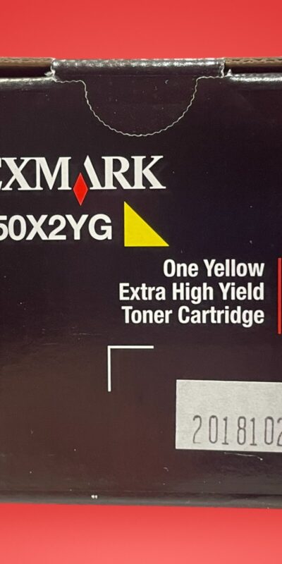 Lexmark X950X2YG Yellow Extra High Yield Toner Cartridge Genuine OEM