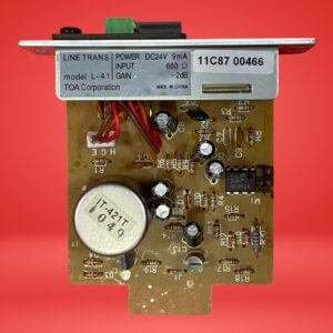 TOA L-41S Line-Matching Input Module w/ Mute-Send for 900 Series Amps