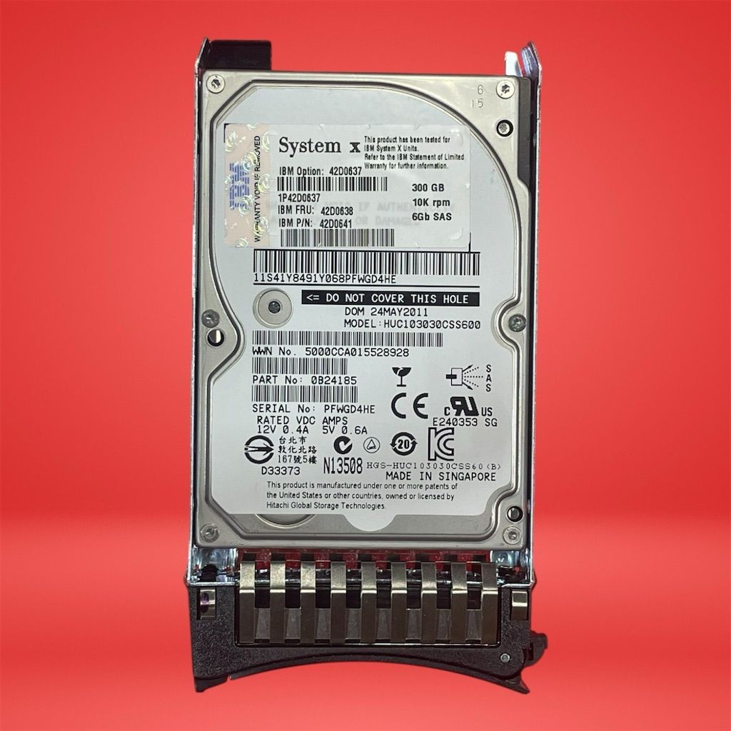 IBM 300GB 10K SAS 2.5" 6Gb/s ST9300603SS HDD Enterprise Server Drive Tested