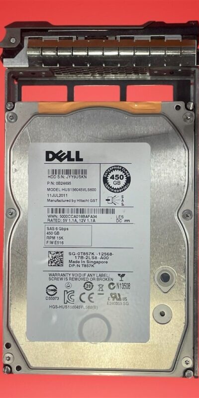 Seagate Dell 450GB 15K SAS 3.5" HDD ST3300657SS +PowerEdge Tray