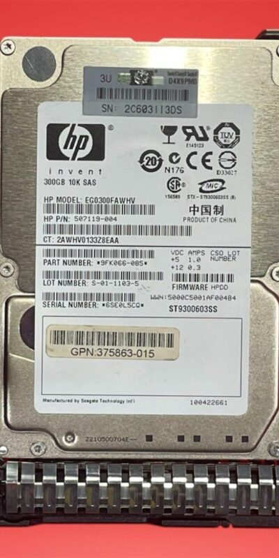HP 300GB 10K RPM 6G SAS 2.5" SFF Dual Port HDD for ProLiant DL360 DL380