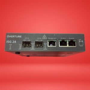 Overture Networks ISG24 Rev B Gigabit Fiber Carrier Ethernet Switch Router 1U