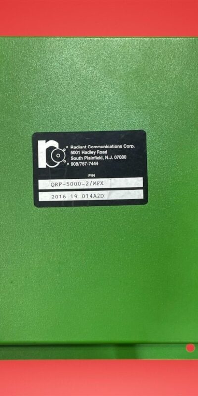 Radiant QRF-5000-2/MFX VividEdge EdgeQAM RF Encoder Modulator IPTV Broadcast