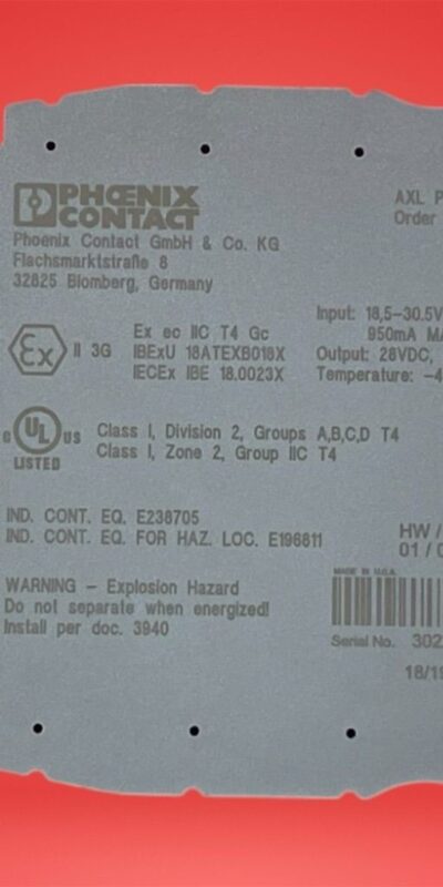 Phoenix Contact Axioline F 2316394 DI8 8-Ch 0.5A PLC Input Module