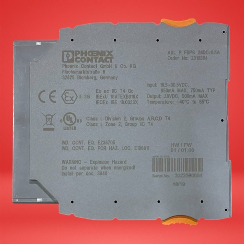 Phoenix Contact Axioline F AXL F PDI8/2 2DC 0.5A 8-Ch Digital Input 24V