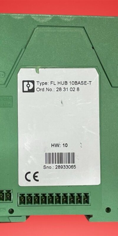 Phoenix Contact FL HUB 4-Port 10BASE-T Industrial Ethernet DIN-Rail Hub
