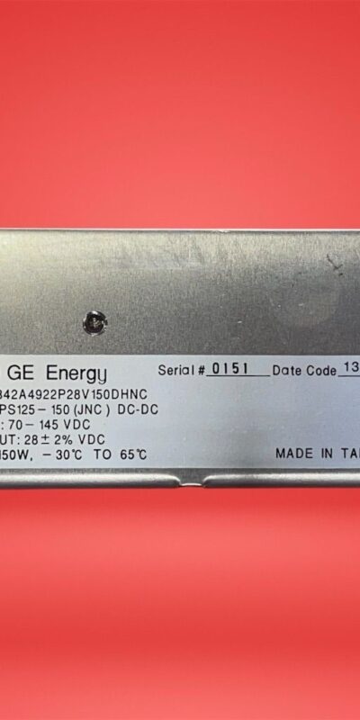 GE 342A4922P28V150DHNC 28V 150W DC-DC Power Supply Industrial