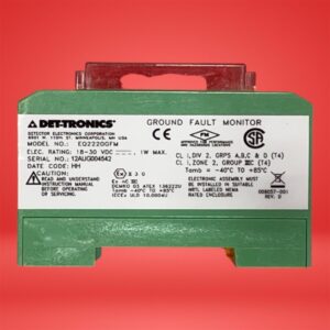 Det-Tronics E220220GFM Ground Fault Monitor Module, 24 VDC, Tested