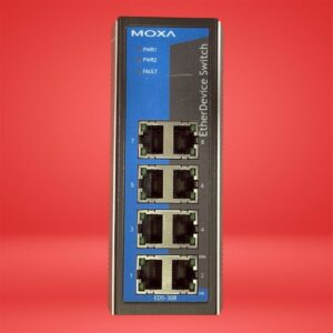 Moxa EDS-308-T Wide-Temp Industrial 8-Port Unmanaged Ethernet Switch DIN-Rail