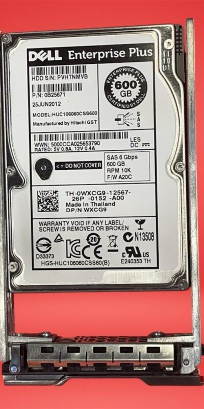 Dell 600GB 10K 2.5" SAS 6Gb/s Enterprise HDD 0B25671 Server Hard Drive