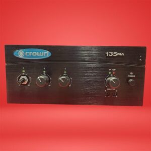 Crown 3-Channel Commercial Mixer Amplifier 35W RMS PA Rack-Mount RCA
