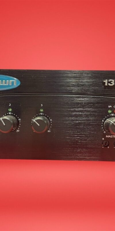 Crown 3-Channel Commercial Mixer Amplifier 35W RMS PA Rack-Mount RCA
