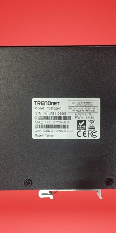 TRENDnet TI-G50 5-Port Industrial Gigabit DIN-Rail Ethernet Switch