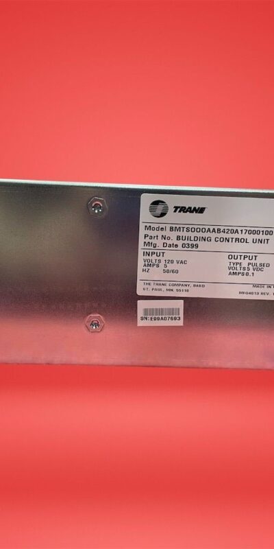 Trane BMTS000AAB420A17000100 Building Control Unit Rev J