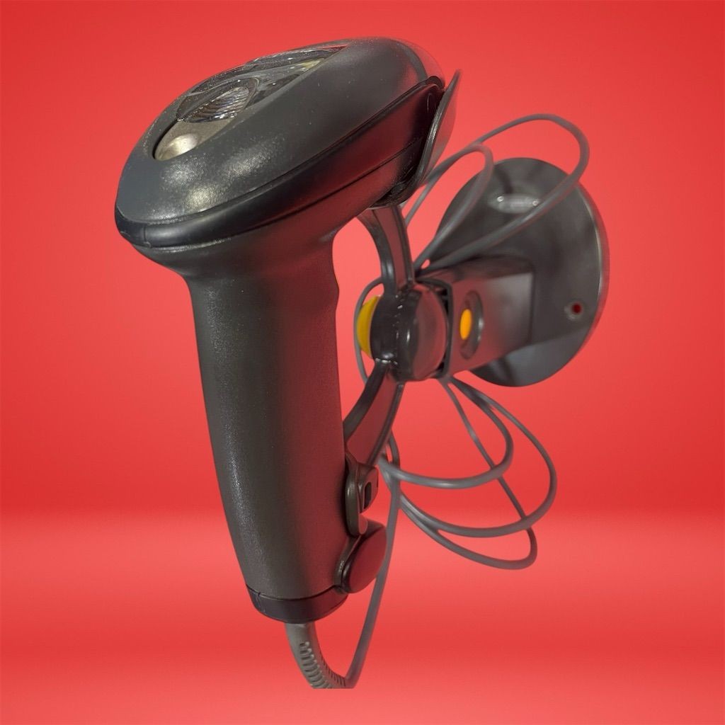 Symbol Motorola LS4208 USB Laser Handheld Barcode Scanner & Stand - Tested