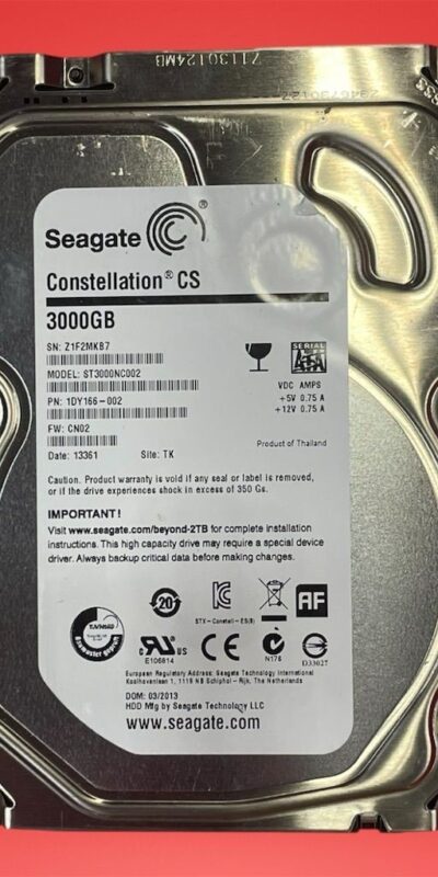 Seagate 3TB 7200RPM 3.5" SATA III 6Gb/s HDD ST3000DM001 - Tested