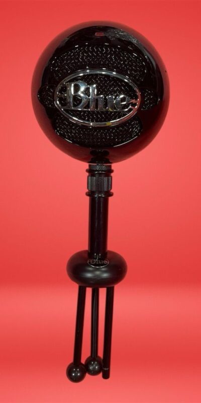 Blue Snowball iCE USB Condenser Microphone Black Plug & Play PC Mac Streaming