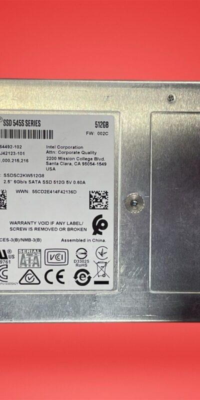 Intel 545s Series 512GB 2.5" SATA III Internal SSD Solid State Drive
