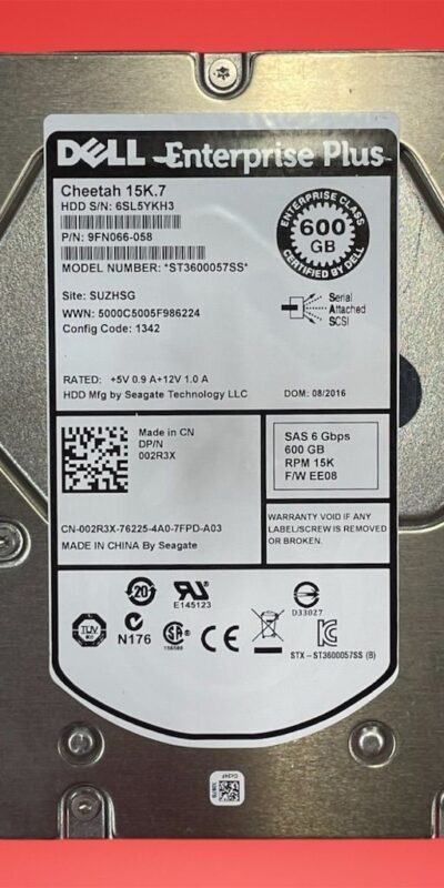 600GB 15K 3.5" SAS 6Gb/s Enterprise Server HDD â€“ Tested Fast